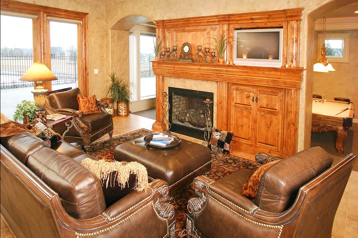 Plan 890139AH: Chateau-style European Classic with Vaulted Ceiling above Great Room / Kitchen - Image #8 - European, French Country
