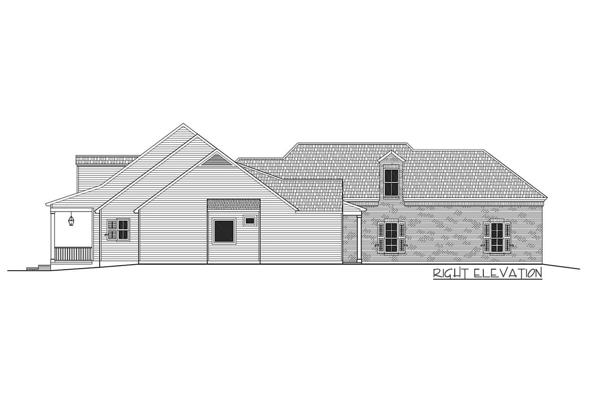 Plan 860047MCD: Enchanting 4-Bed Home with Bonus Room above Garage - 3243 Sq Ft - Image #4 - Acadian, Cape Cod, Country, Farmhouse, Louisiana-Style, Southern