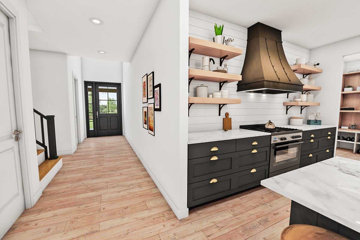 Plan 69745AM: 3-Bed Modern Farmhouse Plan with Vaulted Great Room - 2448 Sq Ft - Image #10 - Country, Craftsman, Farmhouse, Modern Farmhouse, New American, Northwest