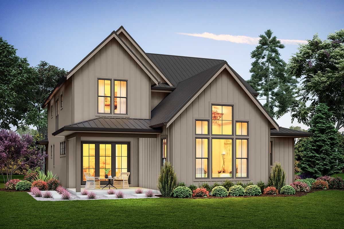 Plan 69745AM: 3-Bed Modern Farmhouse Plan with Vaulted Great Room - 2448 Sq Ft - Image #6 - Country, Craftsman, Farmhouse, Modern Farmhouse, New American, Northwest