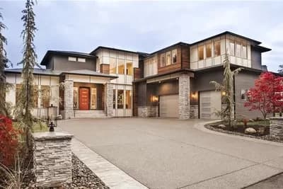 Two-Story Hip-Roofed Contemporary Home Plan with Den