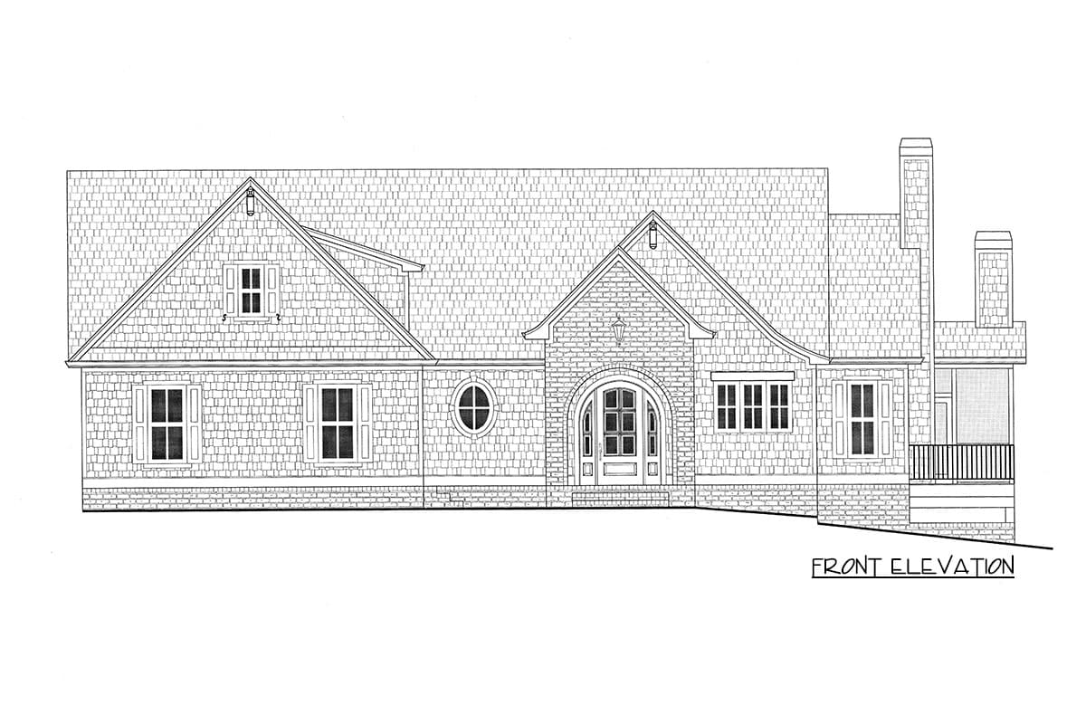 Plan 24406TW: New American House Plan with Walk-Out Lower Level - 3794 Sq Ft - Image #44 - Country, European, French Country, New American, Traditional, Transitional