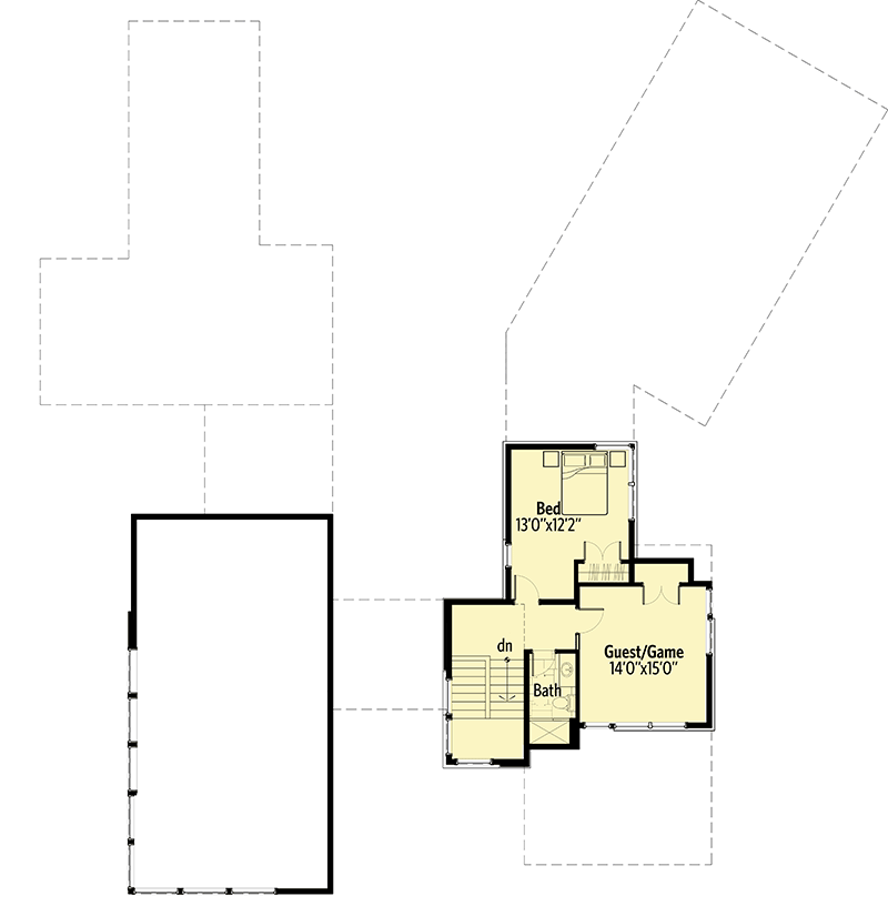 Plan 54240HU: Modern Mountain Home Plan with Light and Airy Floor Plan - Floor Plan - 2nd Floor - Mid Century Modern, Modern, Mountain
