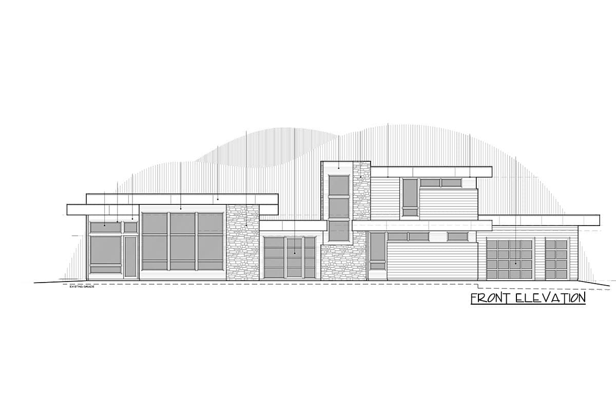 Plan 54240HU: Modern Mountain Home Plan with Light and Airy Floor Plan - Image #67 - Mid Century Modern, Modern, Mountain