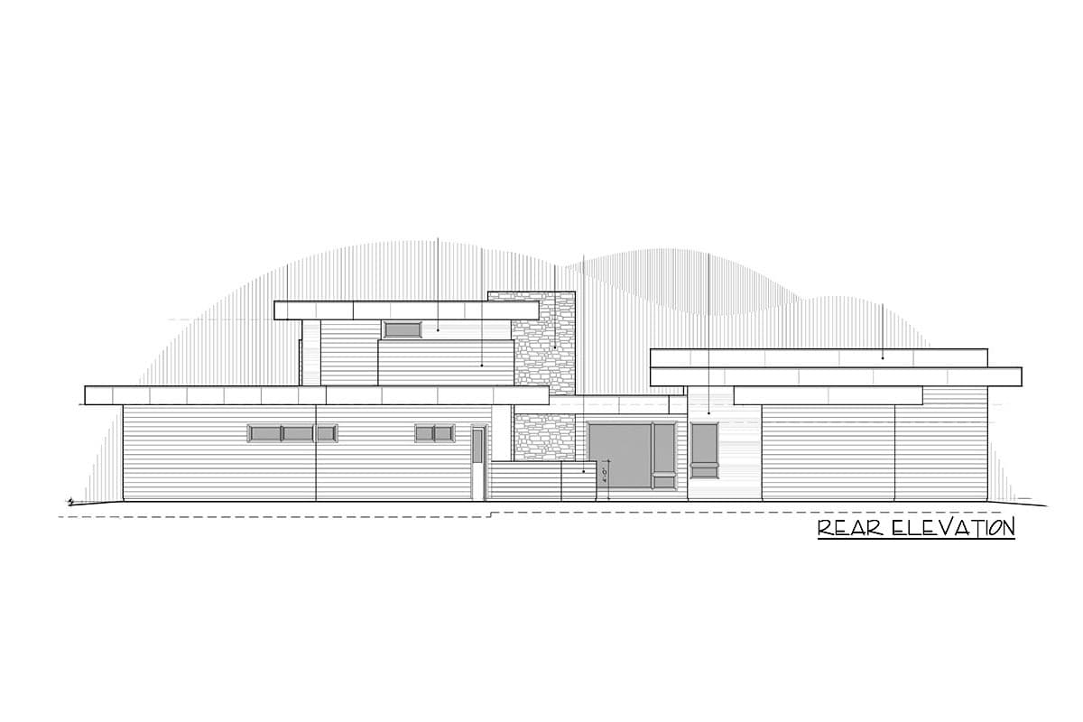 Plan 54240HU: Modern Mountain Home Plan with Light and Airy Floor Plan - Image #68 - Mid Century Modern, Modern, Mountain