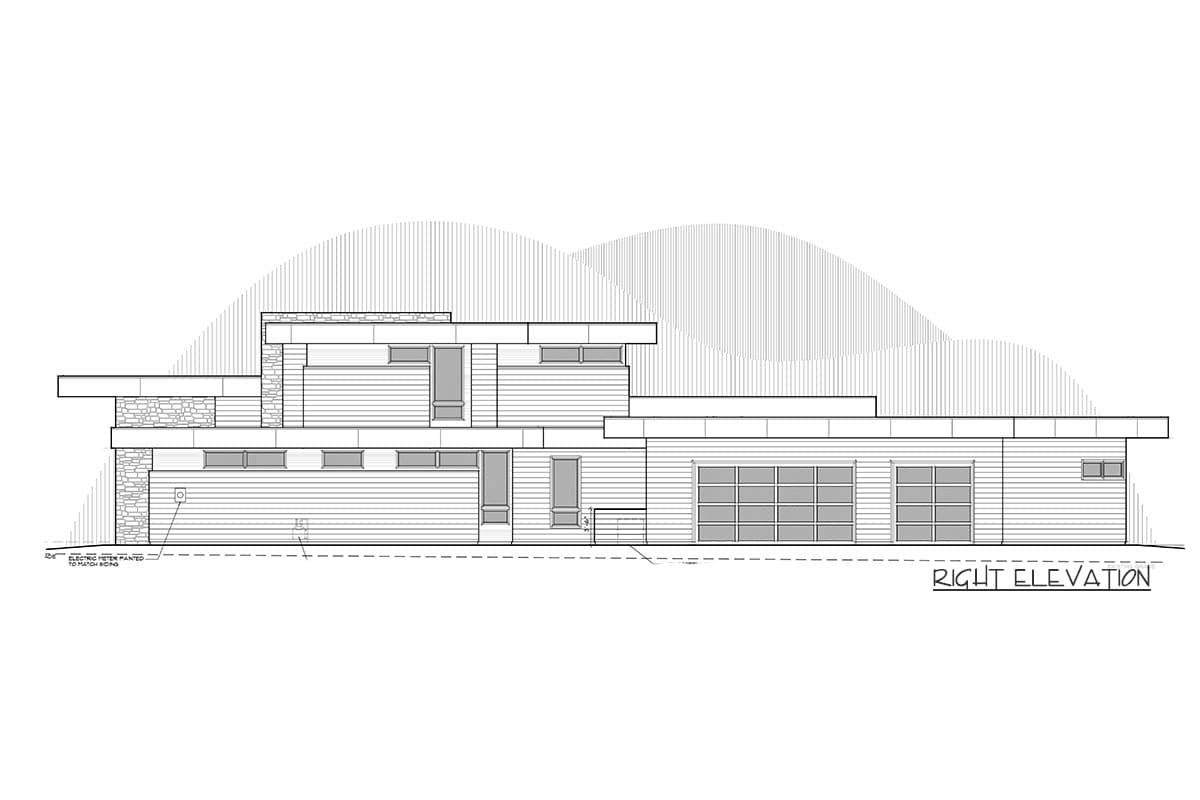 Plan 54240HU: Modern Mountain Home Plan with Light and Airy Floor Plan - Image #69 - Mid Century Modern, Modern, Mountain