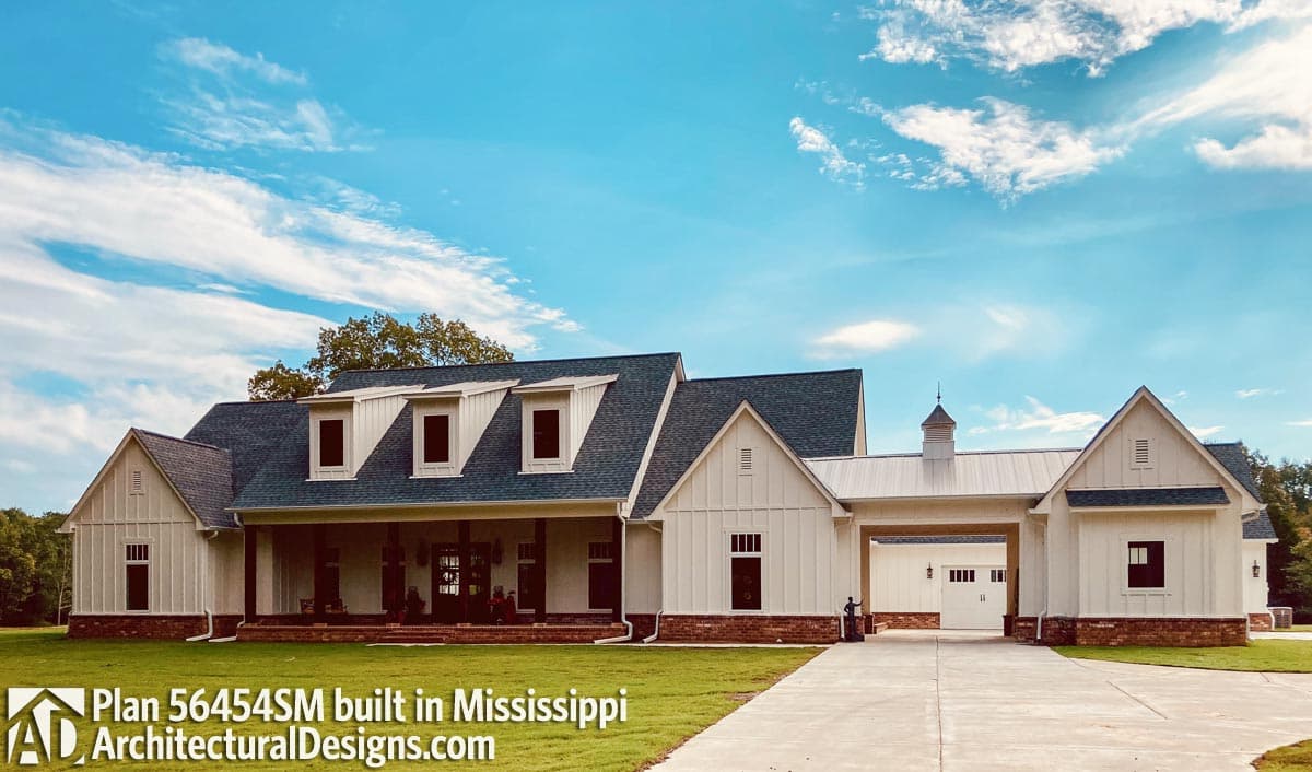 build gallery item - Farmhouse Plan 56454SM Comes to Life in Mississippi