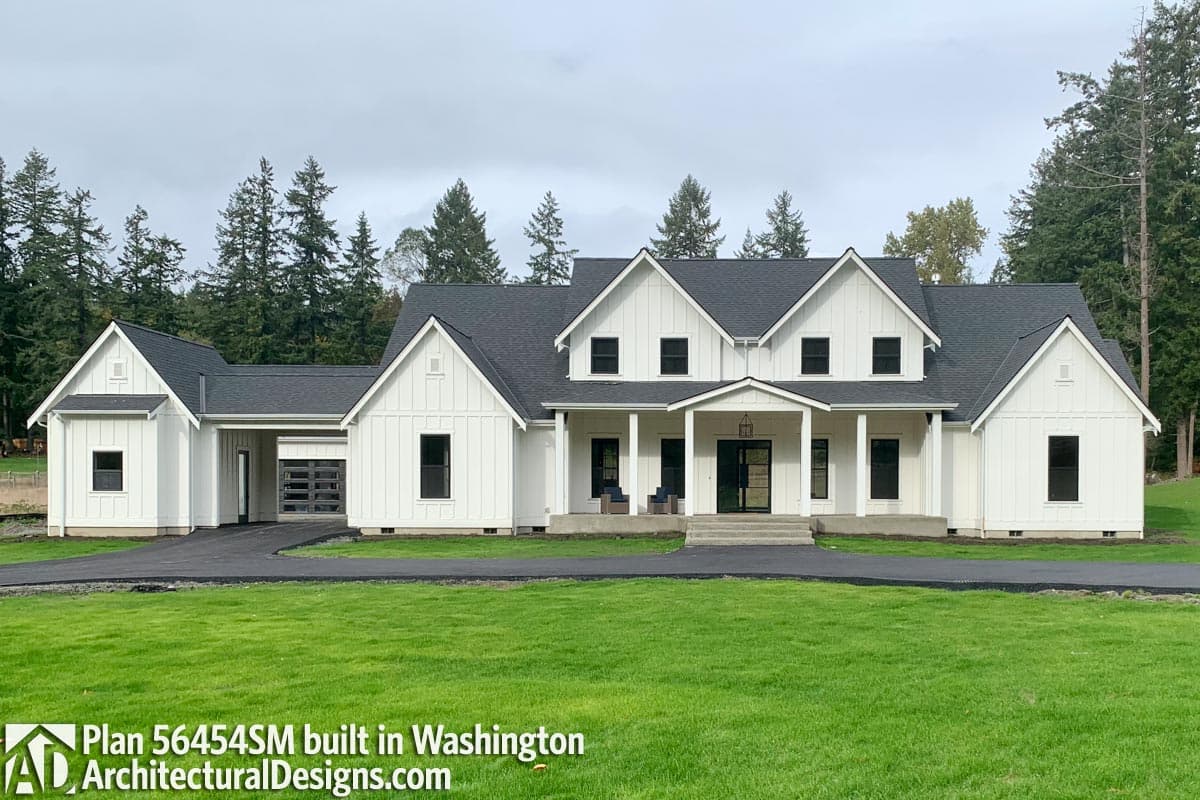 build gallery item - Farmhouse Plan 56454SM Comes to Life in Washington