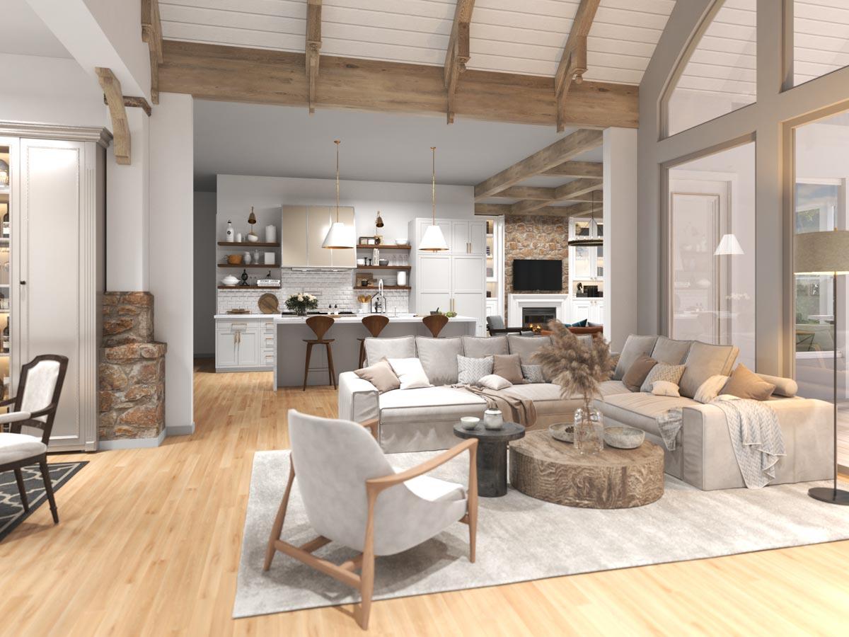 Plan 25682GE: Fantastic Modern Farmhouse Plan with Idyllic Wrap Around Porch - 3745 Sq Ft - Image #7 - Country, Craftsman, Farmhouse, Modern Farmhouse, New American