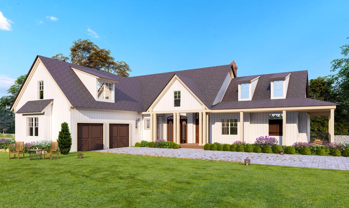 Plan 25682GE: Fantastic Modern Farmhouse Plan with Idyllic Wrap Around Porch - 3745 Sq Ft - Image #12 - Country, Craftsman, Farmhouse, Modern Farmhouse, New American