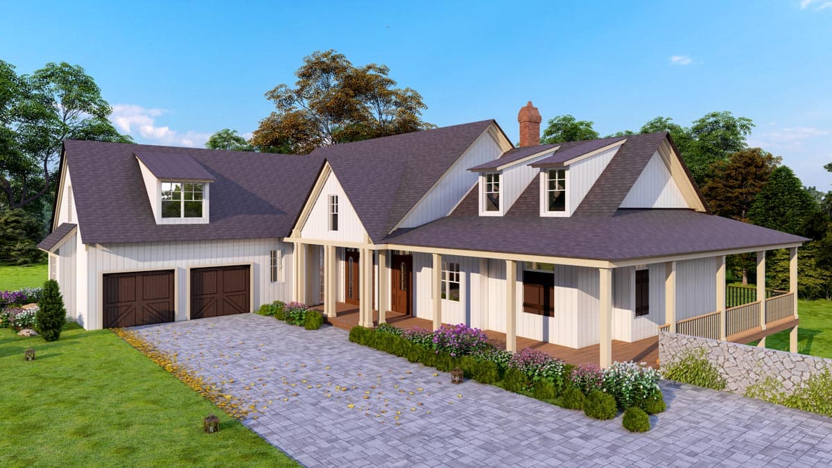 Plan 25682GE: Fantastic Modern Farmhouse Plan with Idyllic Wrap Around Porch - 3745 Sq Ft - Image #13 - Country, Craftsman, Farmhouse, Modern Farmhouse, New American