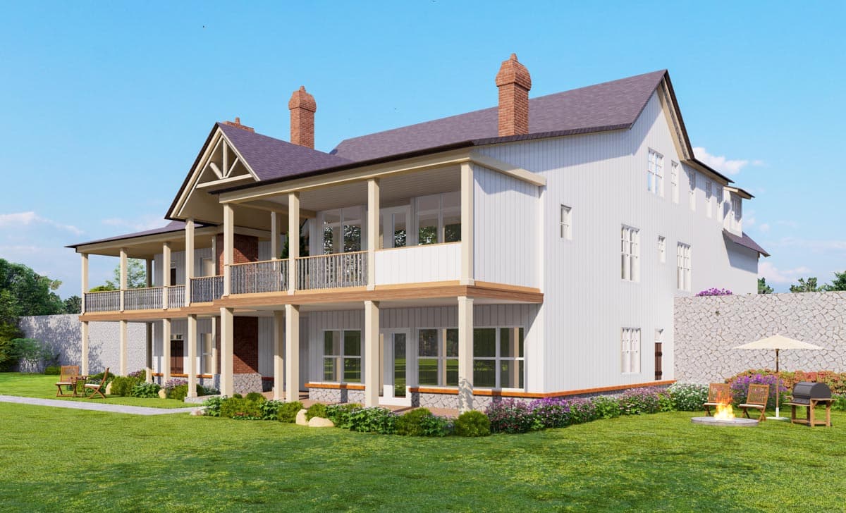 Plan 25682GE: Fantastic Modern Farmhouse Plan with Idyllic Wrap Around Porch - 3745 Sq Ft - Image #16 - Country, Craftsman, Farmhouse, Modern Farmhouse, New American