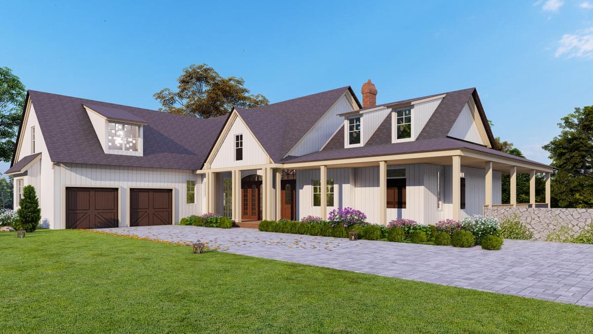 Plan 25682GE: Fantastic Modern Farmhouse Plan with Idyllic Wrap Around Porch - 3745 Sq Ft - Image #18 - Country, Craftsman, Farmhouse, Modern Farmhouse, New American