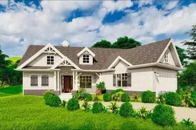 Cost-Effective Craftsman House Plan on a Walkout Basement