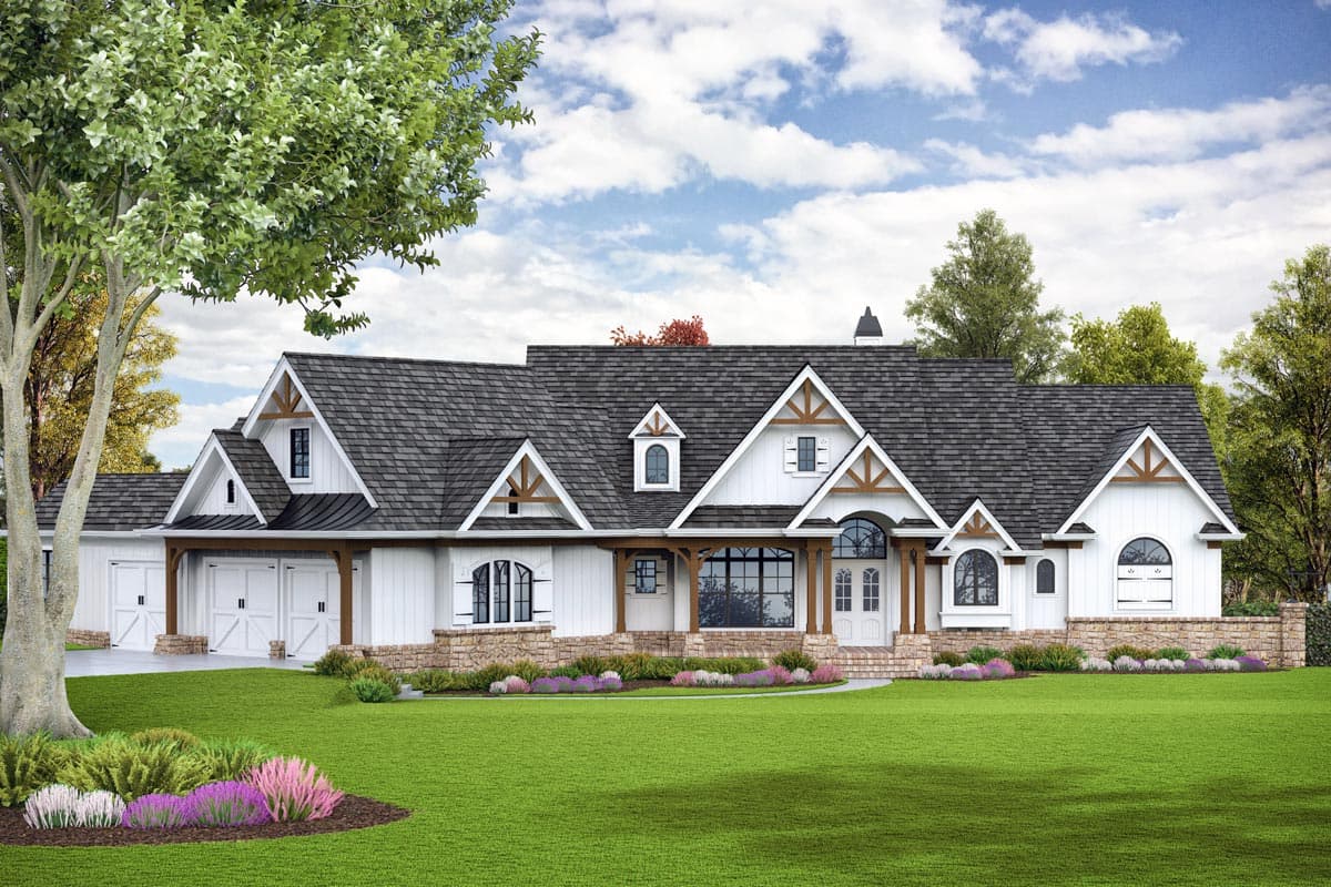 Plan 25685GE: Craftsman House Plan with Lower Level Expansion - Image #7 - Craftsman, Mountain, New American, Traditional