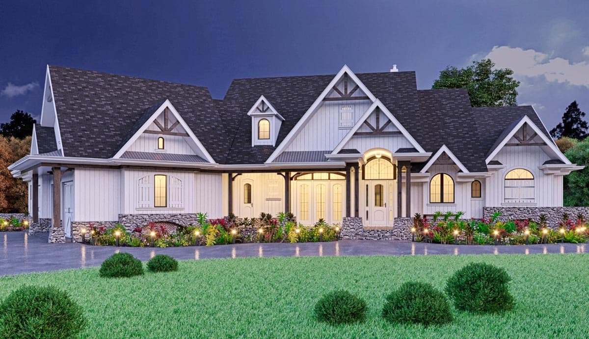 Plan 25685GE: Craftsman House Plan with Lower Level Expansion - Image #6 - Craftsman, Mountain, New American, Traditional