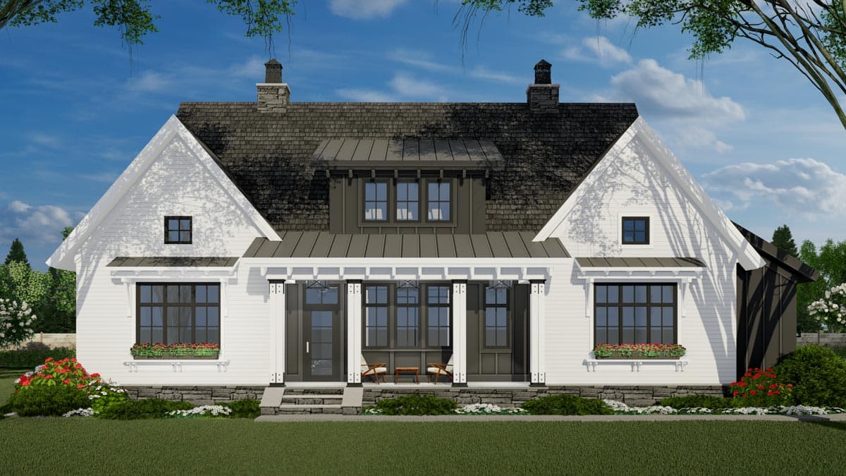Plan 14682RK: Modern Farmhouse Plan with Vaulted Great Room and Kitchen - Image #13 - Country, Farmhouse, Modern Farmhouse, New American