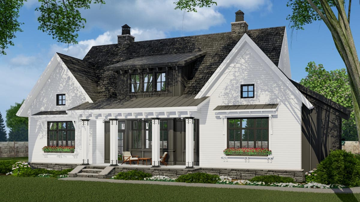 Plan 14682RK: Modern Farmhouse Plan with Vaulted Great Room and Kitchen - Image #6 - Country, Farmhouse, Modern Farmhouse, New American