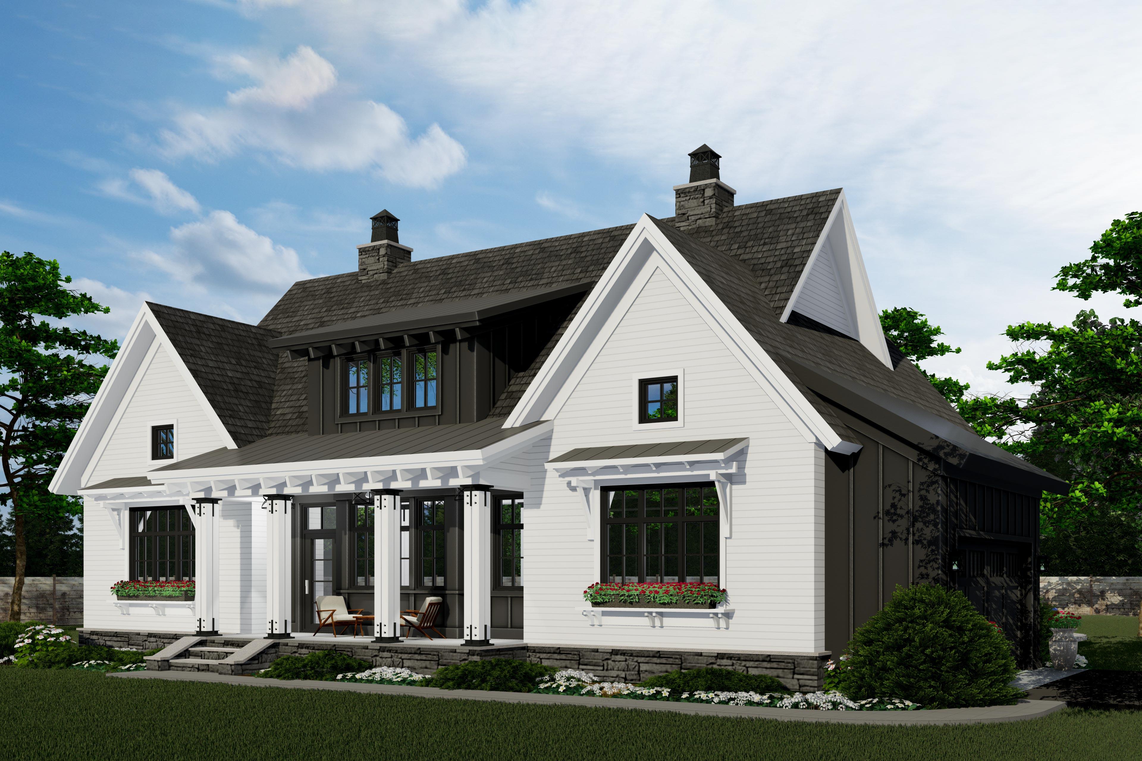 Plan 14682RK: Modern Farmhouse Plan with Vaulted Great Room and Kitchen - Image #7 - Country, Farmhouse, Modern Farmhouse, New American