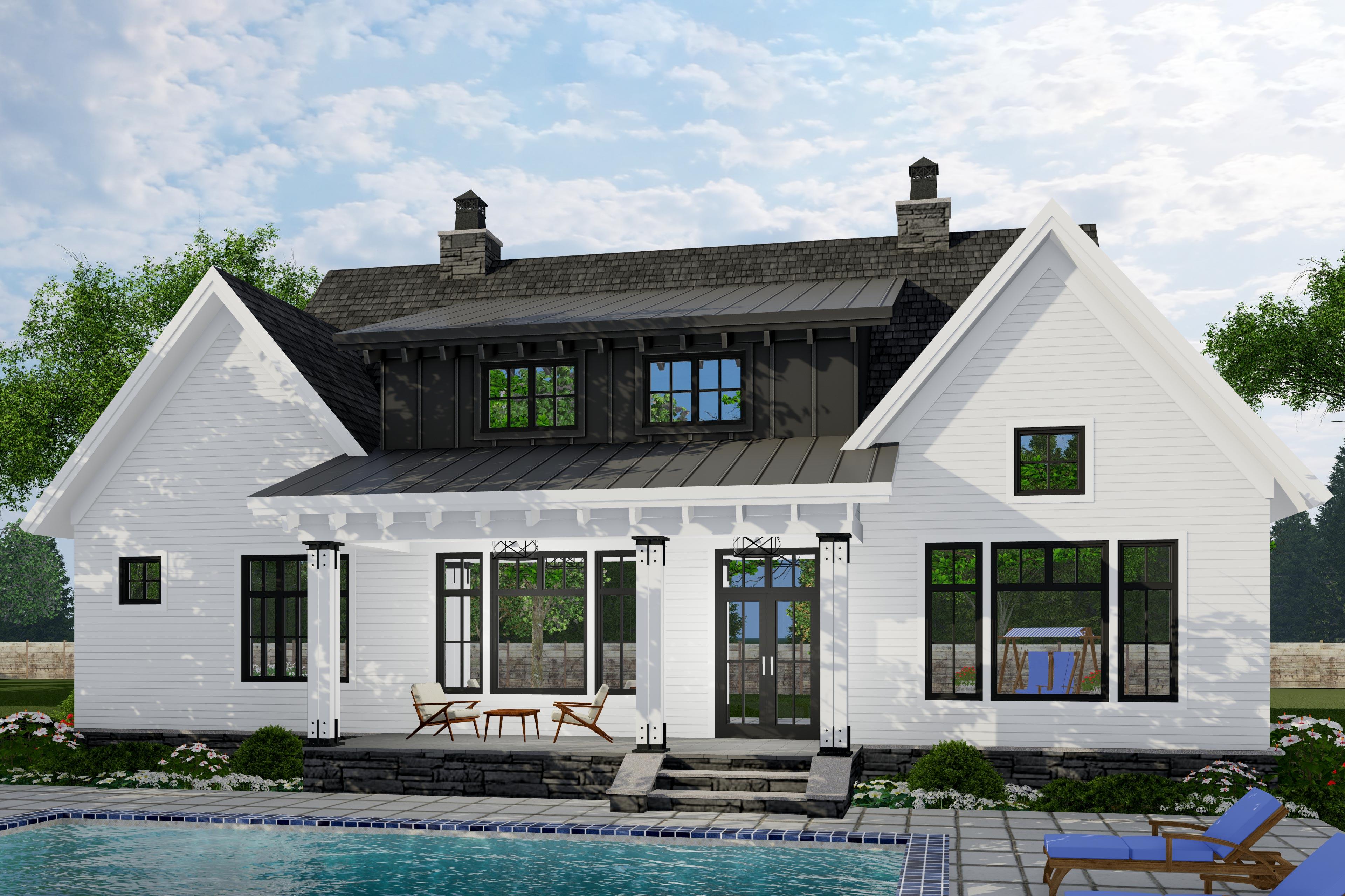 Plan 14682RK: Modern Farmhouse Plan with Vaulted Great Room and Kitchen - Image #11 - Country, Farmhouse, Modern Farmhouse, New American