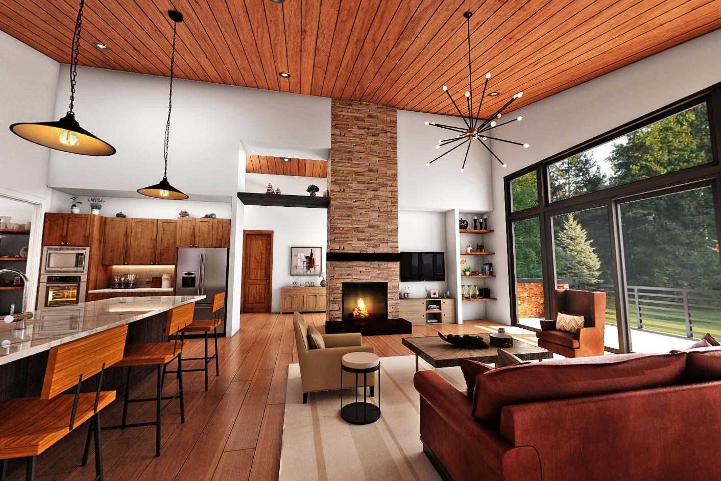 Plan 69746AM: Mid-Century Modern House Plan for an Up-Sloping Lot - 2707 Sq Ft - Virtual Tour Cover Image - Contemporary, Mid Century Modern, Modern, Northwest