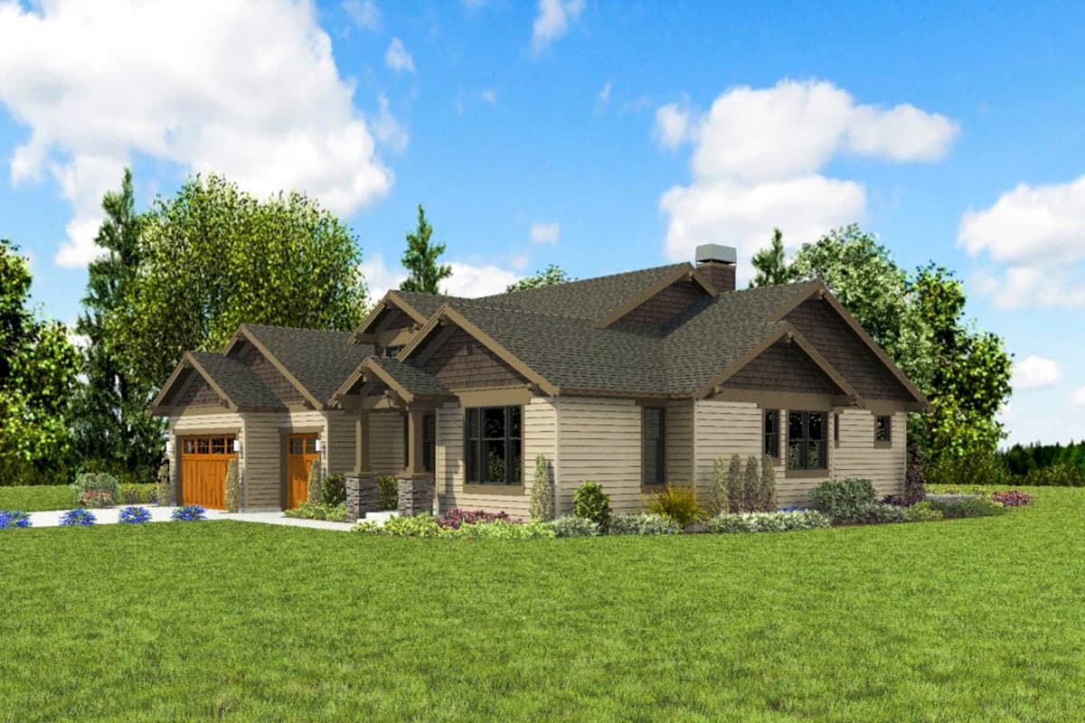 Plan 69748AM: Craftsman Ranch Home Plan with Multi-Generational Possibilities - 2791 Sq Ft - Image #12 - Craftsman, New American, Northwest, Ranch, Rustic