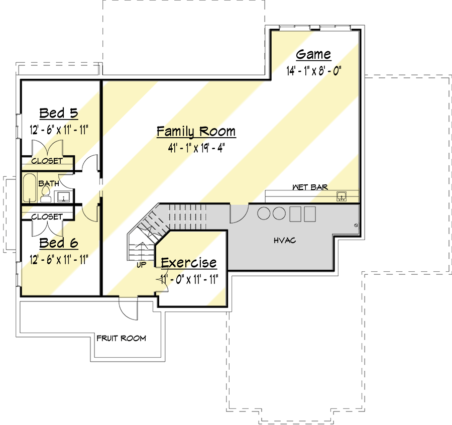 Plan 910001WHD: Exclusive New American House Plan with Optional Finished Lower Level - Floor Plan - Optional Lower Level - Craftsman, Farmhouse, Modern Farmhouse, New American