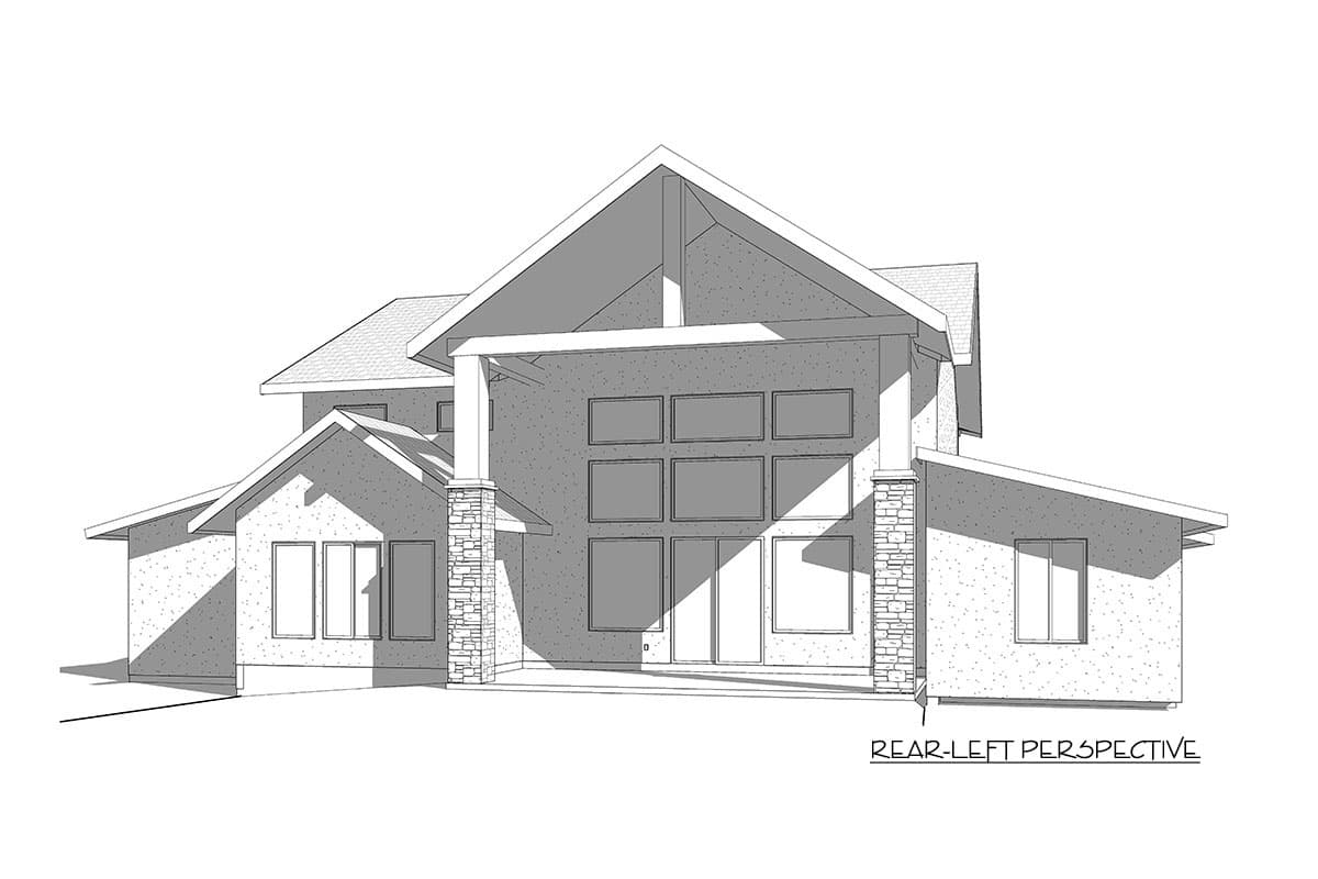Plan 910001WHD: Exclusive New American House Plan with Optional Finished Lower Level - Image #5 - Craftsman, Farmhouse, Modern Farmhouse, New American