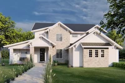 Exclusive New American House Plan with Optional Finished Lower Level