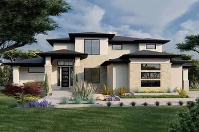 Modern Prairie House Plan with Optional Finished Lower Level - 2967 Sq Ft