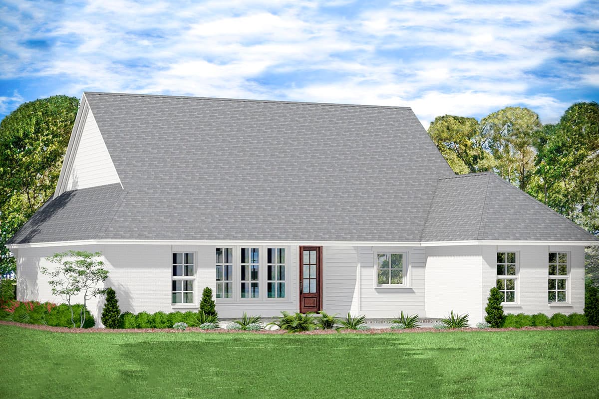 Plan 510117WDY: 4-Bed Southern House Plan with Split Bedrooms - 2004 Sq Ft - Image #4 - Acadian, Country, Louisiana-Style, Southern, Traditional