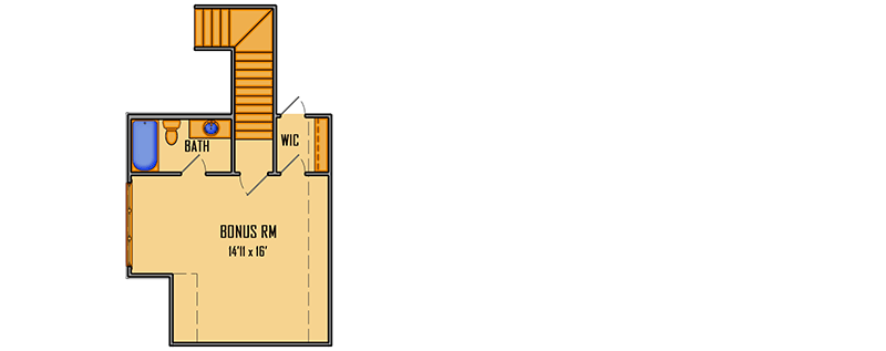 Plan 510119WDY: Lovely French Country House Plan with Screened Porch - Floor Plan - Bonus Over Garage - Acadian, European, French Country, Louisiana-Style, Southern