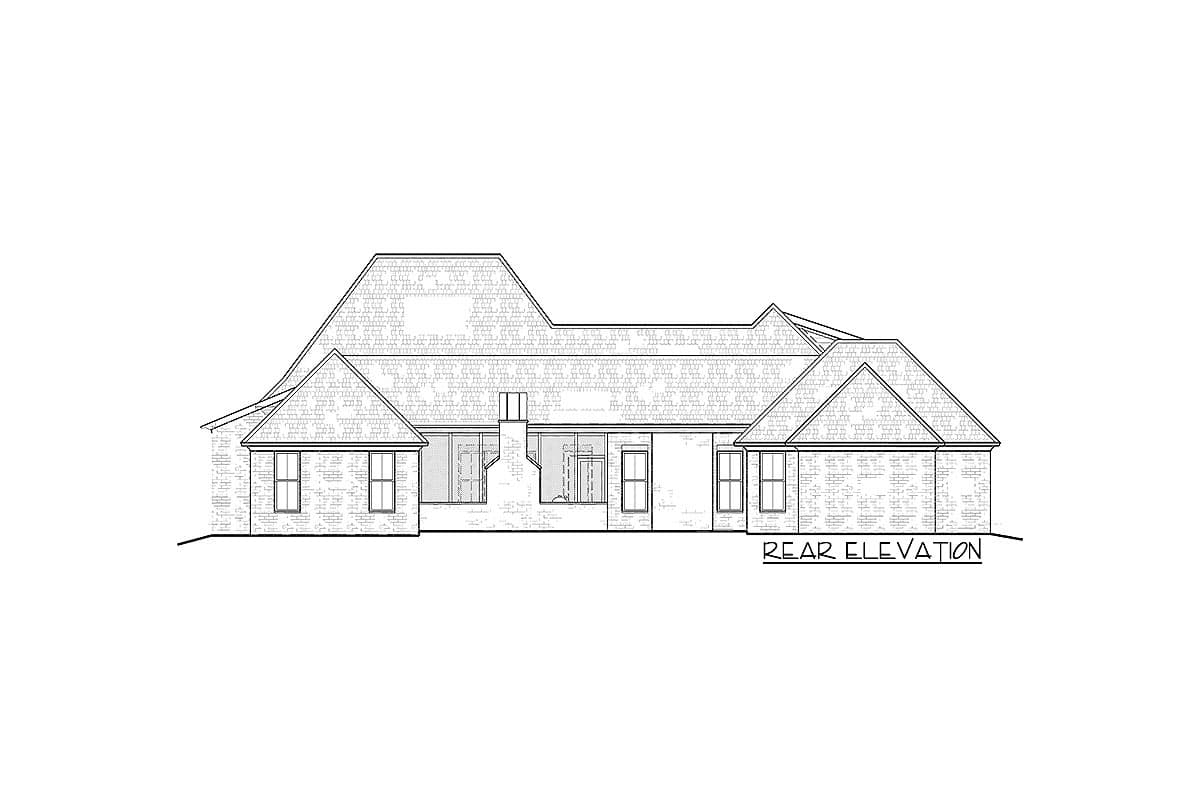 Plan 510119WDY: Lovely French Country House Plan with Screened Porch - Image #4 - Acadian, European, French Country, Louisiana-Style, Southern