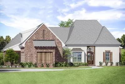 Lovely French Country House Plan with Screened Porch