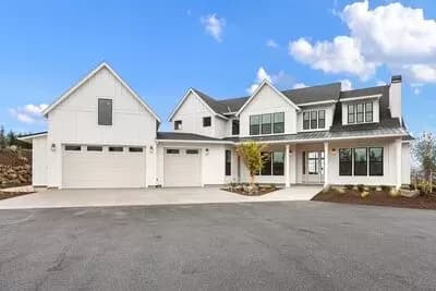 4-Bed Exclusive Luxury Modern Farmhouse Plan with Angled-Garage