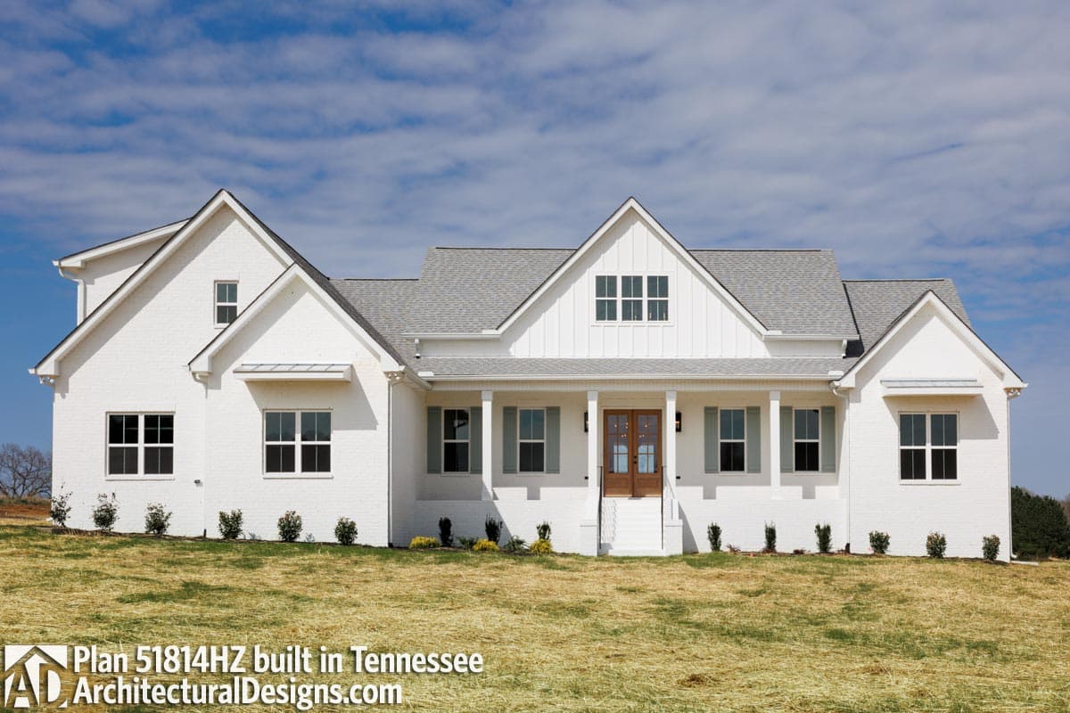 build gallery item - Modern Farmhouse Plan 51814HZ Comes to Life in Tennessee