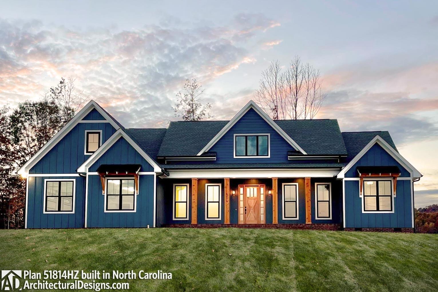 build gallery item - House Plan 51814HZ comes to life in North Carolina