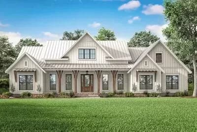 Expanded 3-Bed Modern Farmhouse with Optional Bonus Room - 2553 Sq Ft