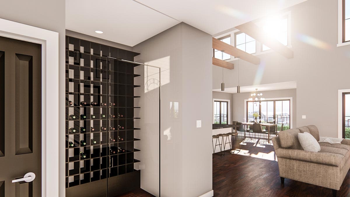 Plan 62804DJ: 3-Bed New American House Plan with Exposed Beamed Entryway - Image #7 - Coastal, Contemporary, Craftsman, Modern Farmhouse, New American