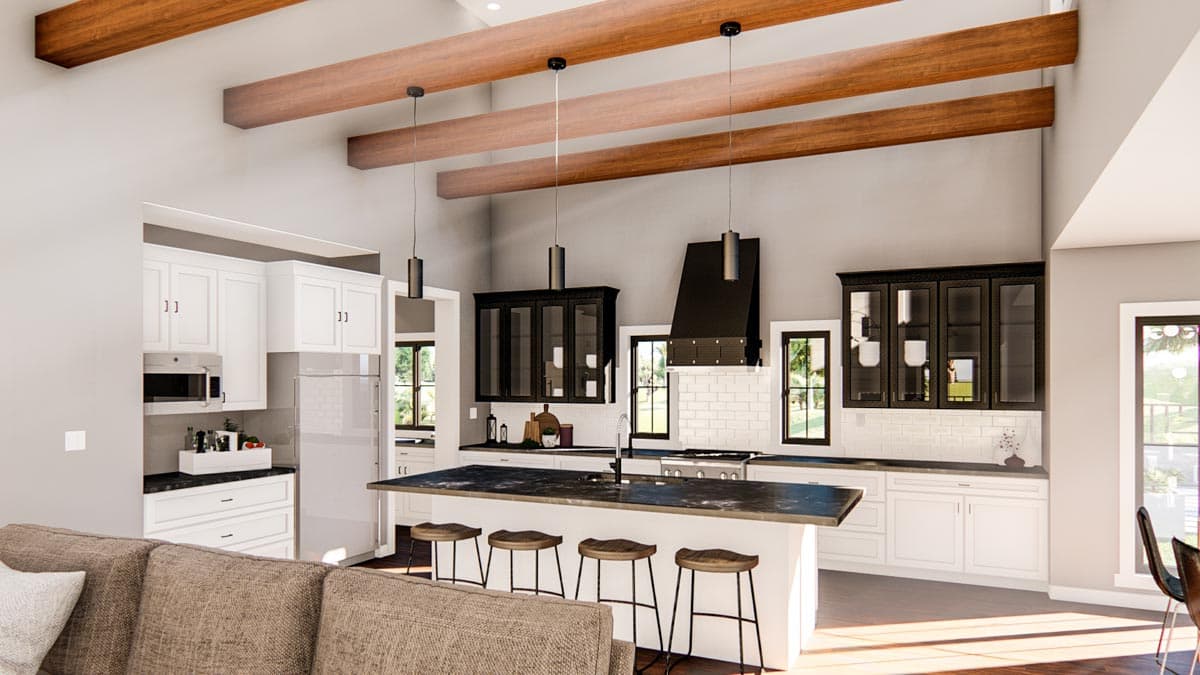 Plan 62804DJ: 3-Bed New American House Plan with Exposed Beamed Entryway - Image #9 - Coastal, Contemporary, Craftsman, Modern Farmhouse, New American