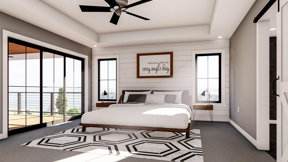 Plan 62804DJ: 3-Bed New American House Plan with Exposed Beamed Entryway - Image #11 - Coastal, Contemporary, Craftsman, Modern Farmhouse, New American