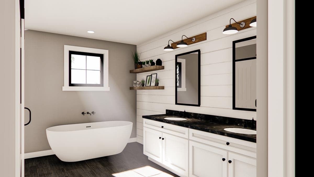 Plan 62804DJ: 3-Bed New American House Plan with Exposed Beamed Entryway - Image #12 - Coastal, Contemporary, Craftsman, Modern Farmhouse, New American