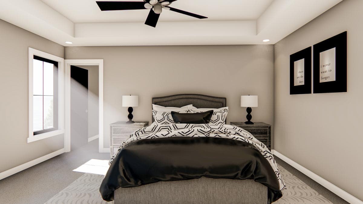 Plan 62804DJ: 3-Bed New American House Plan with Exposed Beamed Entryway - Image #13 - Coastal, Contemporary, Craftsman, Modern Farmhouse, New American