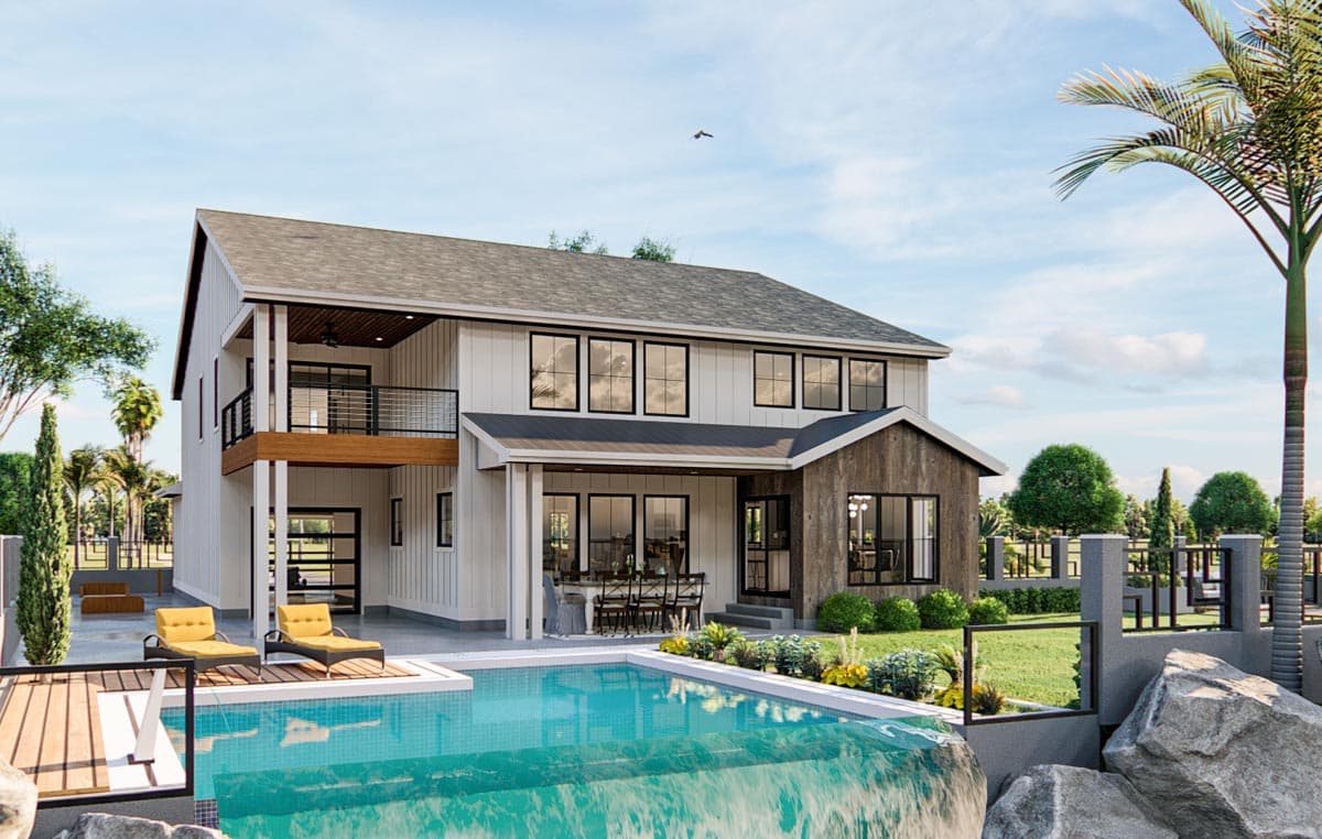 Plan 62804DJ: 3-Bed New American House Plan with Exposed Beamed Entryway - Image #17 - Coastal, Contemporary, Craftsman, Modern Farmhouse, New American