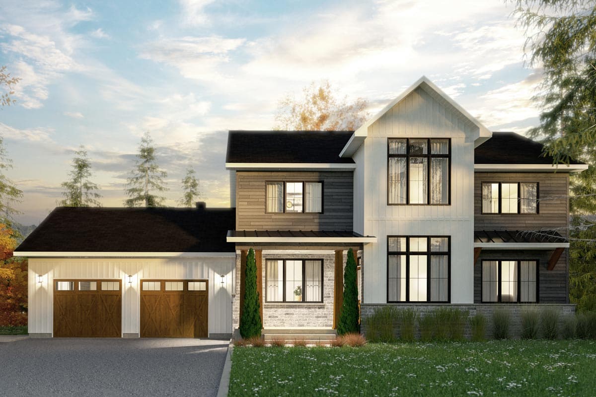 Plan 22560DR: Bold Two-story House Plan with Open Layout - Image #8 - Country, Farmhouse, Modern Farmhouse, New American, Transitional