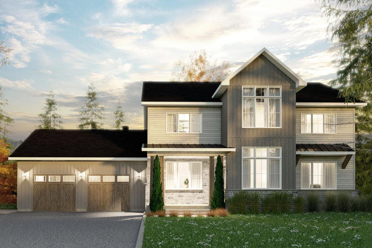 Plan 22560DR: Bold Two-story House Plan with Open Layout - Image #9 - Country, Farmhouse, Modern Farmhouse, New American, Transitional