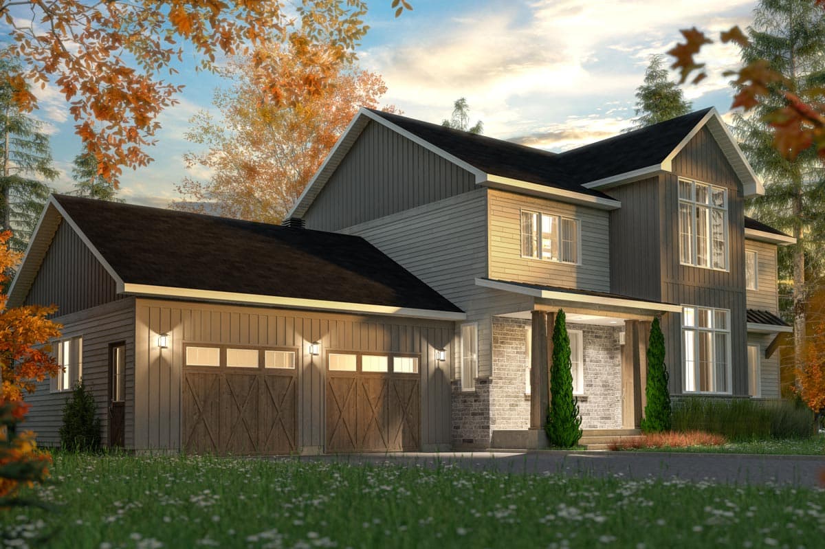 Plan 22560DR: Bold Two-story House Plan with Open Layout - Image #10 - Country, Farmhouse, Modern Farmhouse, New American, Transitional