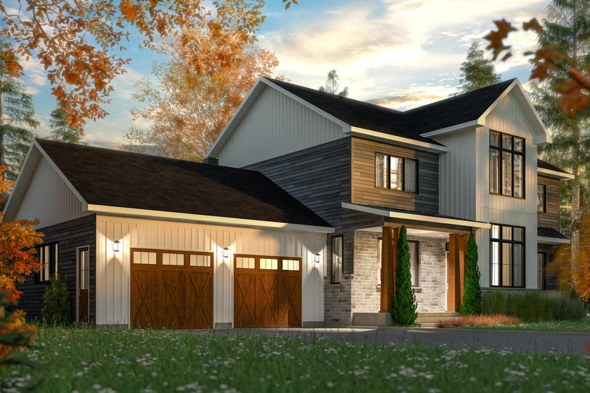 Plan 22560DR: Bold Two-story House Plan with Open Layout - Image #11 - Country, Farmhouse, Modern Farmhouse, New American, Transitional