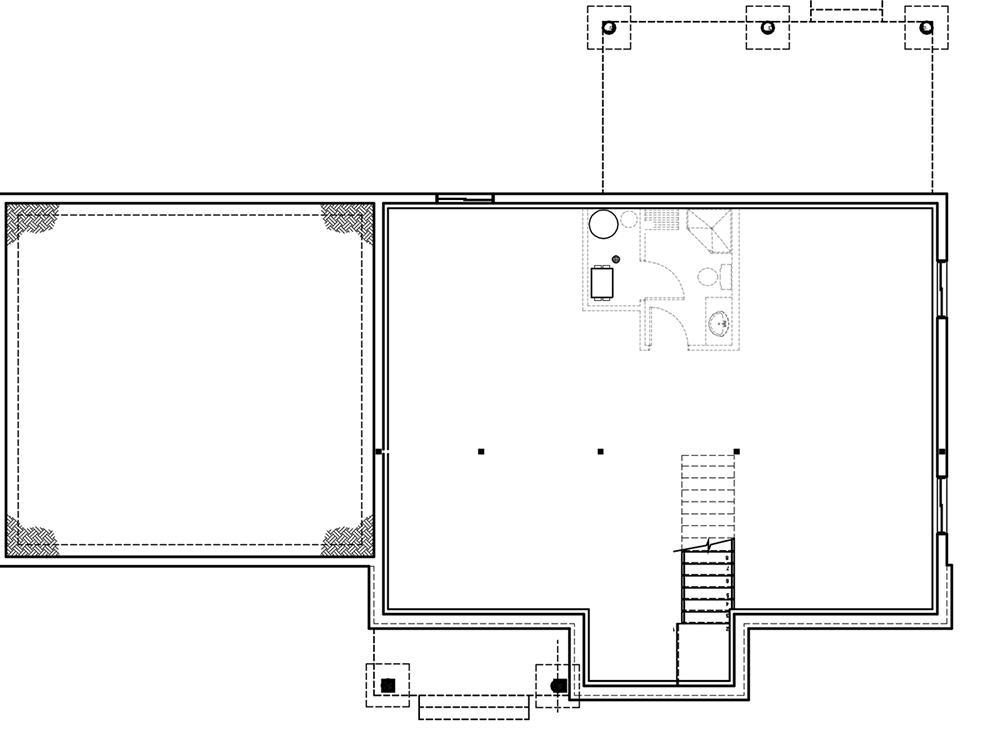 Plan 22560DR: Bold Two-story House Plan with Open Layout - Floor Plan - Basement Unfinished - Country, Farmhouse, Modern Farmhouse, New American, Transitional