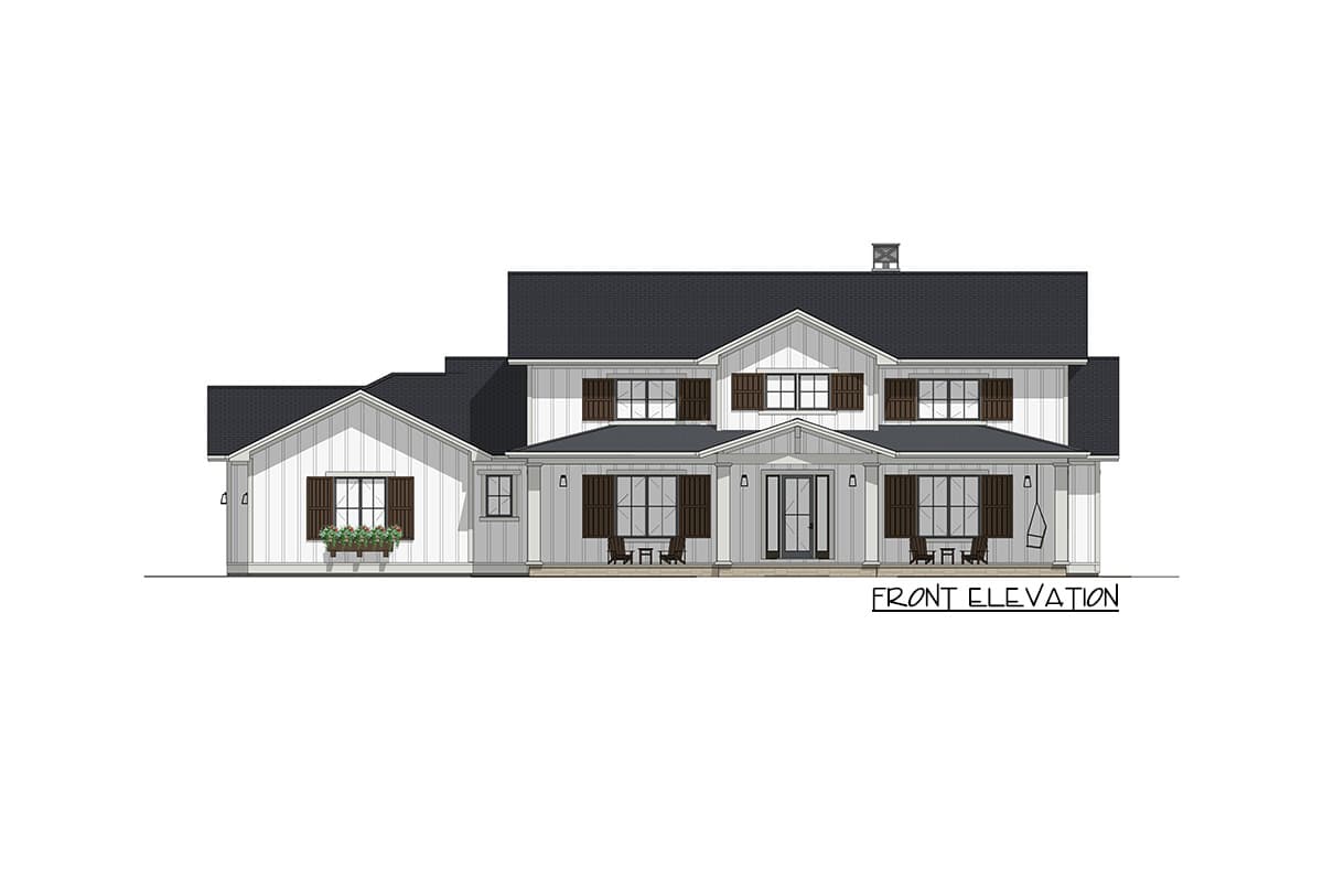 Plan 64487SC: Two-story Craftsman House Plan with Main-floor Master - Image #17 - Country, Craftsman, Farmhouse, New American, Traditional